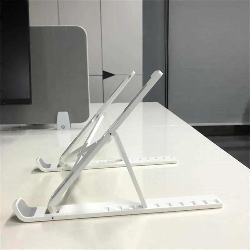 

Portable Laptop Stand Plastic Folding Vertical Stand Portable Lifting Desktop Cooling Base Notebook Stand for Macbook PC Riser