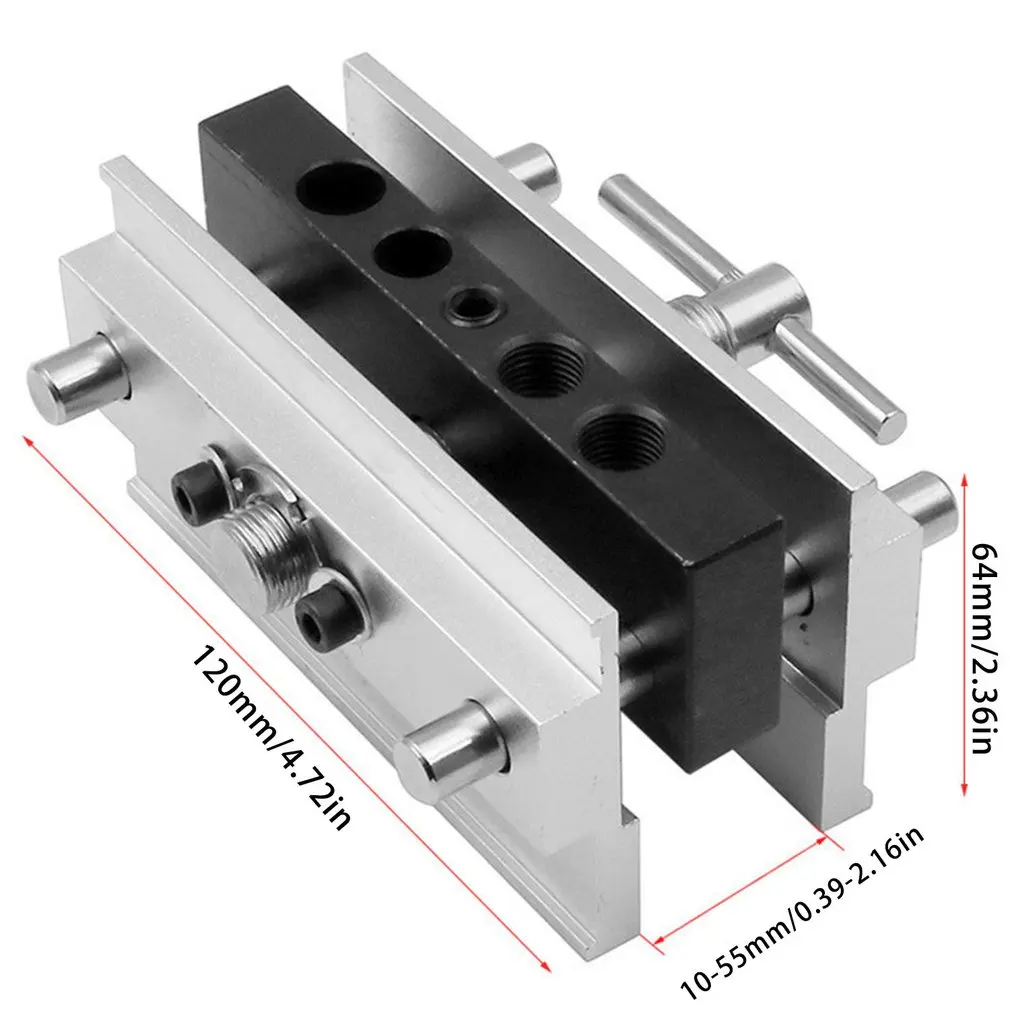 

7Pcs Woodworking Hole Jig Kit Screw Dowel Drill Guide Screw Joint Puncher Tool For drill holes Imperial/Metric Doweling Jig Kit