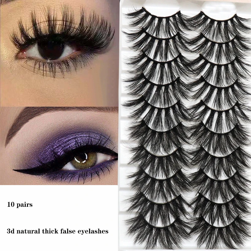 10 пар длинные натуральные норковые ресницы | Красота и здоровье