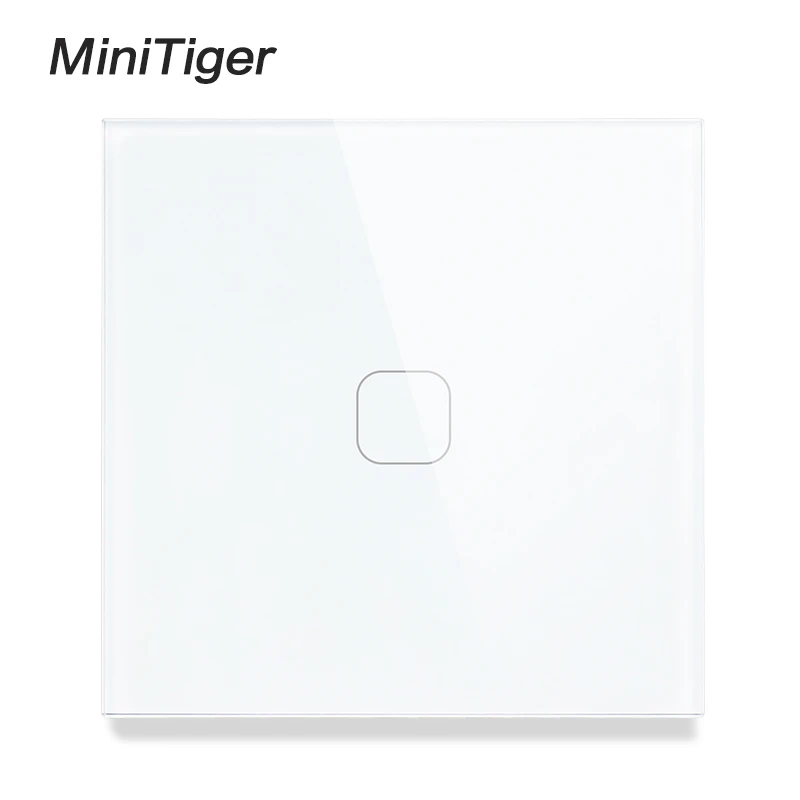Minitiger стандарт ЕС/Великобритании 1 банда 1/2 способ сенсорный выключатель серый