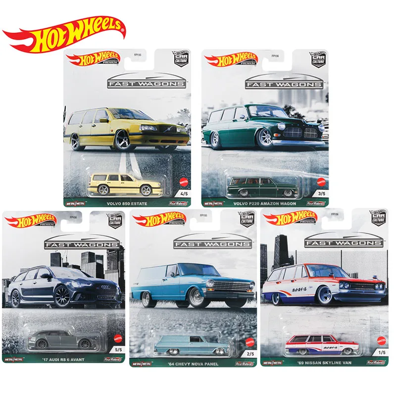 

2021 Hot Wheels Cars Car Culture Fast Wagons NISSAN SKYLINE VAN AUDI RS 6 AVANT 1:64 Collectibles Diecast Vehicle FPY86-9C7B