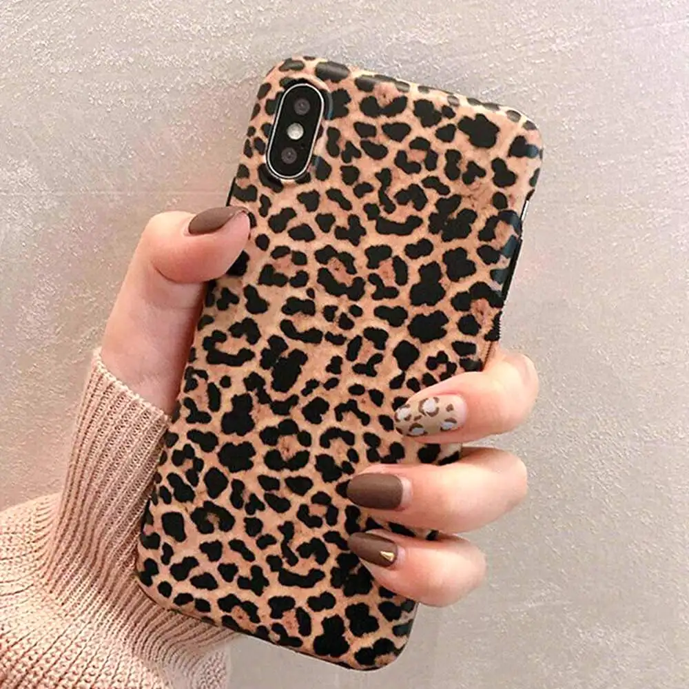 LCHULLE Leopard силиконовый мягкий чехол для телефона iPhone 7 Plus 8 6 S противоударный бампер