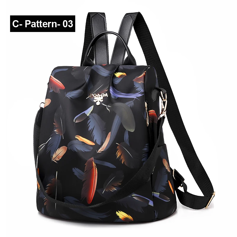 C-Pattern-03 Vadim, новинка, модные женские рюкзаки, водонепроницаемый, Оксфорд, рюкзак, женский, анти краж, рюкзак, школьные сумки для девочек, Mochila Mujer - Цвет: C-Pattern-03