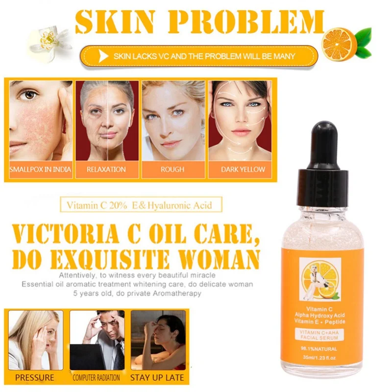 Антивозрастная жидкость для восстановления кожи с витамином C | Красота и