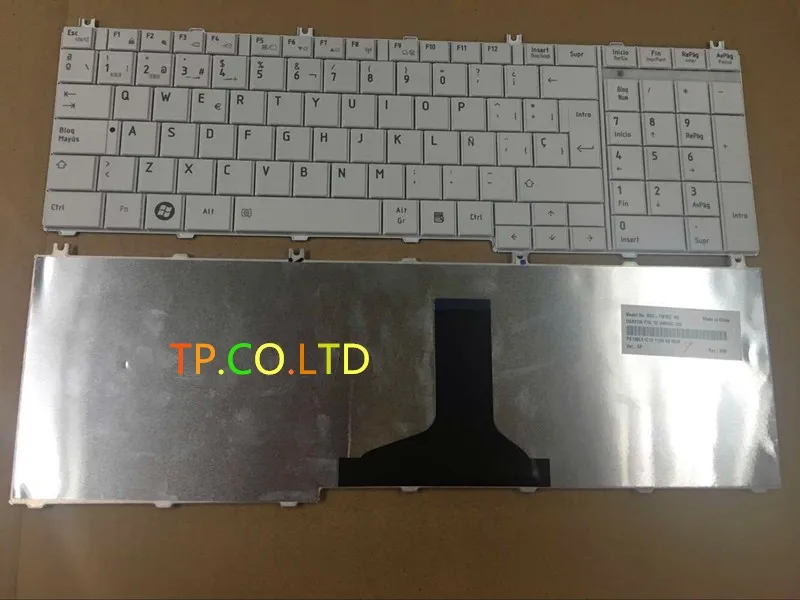 

Spanish white Keyboard for Toshiba Satellite C650 C655 C655D C660 C670 L650 L655 L670 L675 L750 L755