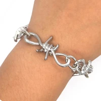 men women bracelets charm gifts chain thorns bracelet fashion mens jewelry
