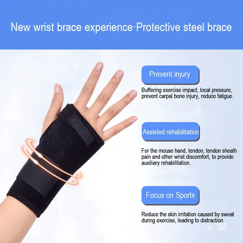 

1pc Professional Wrist Support Splint Arthritis Band Belt Carpal Tunnel Wrist Brace Sprain Prevention Wrist Protector 1