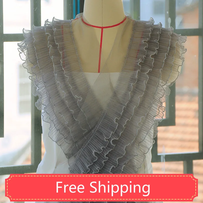 3 м/лот искусственная сетка многослойная кружевная отделка ручной материал для