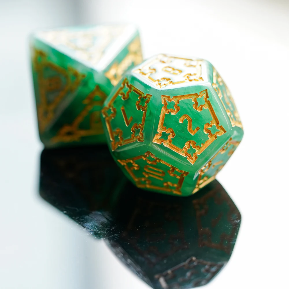 7 шт. 25 мм гигантские игральные кости DND набор многогранных кубиков в кожаном