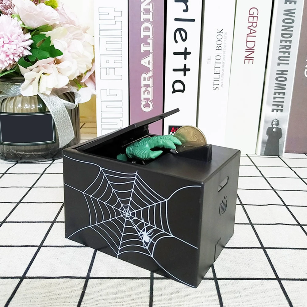 Копилка-призрак страшный призрак рука крадущая монета копилка автоматическая