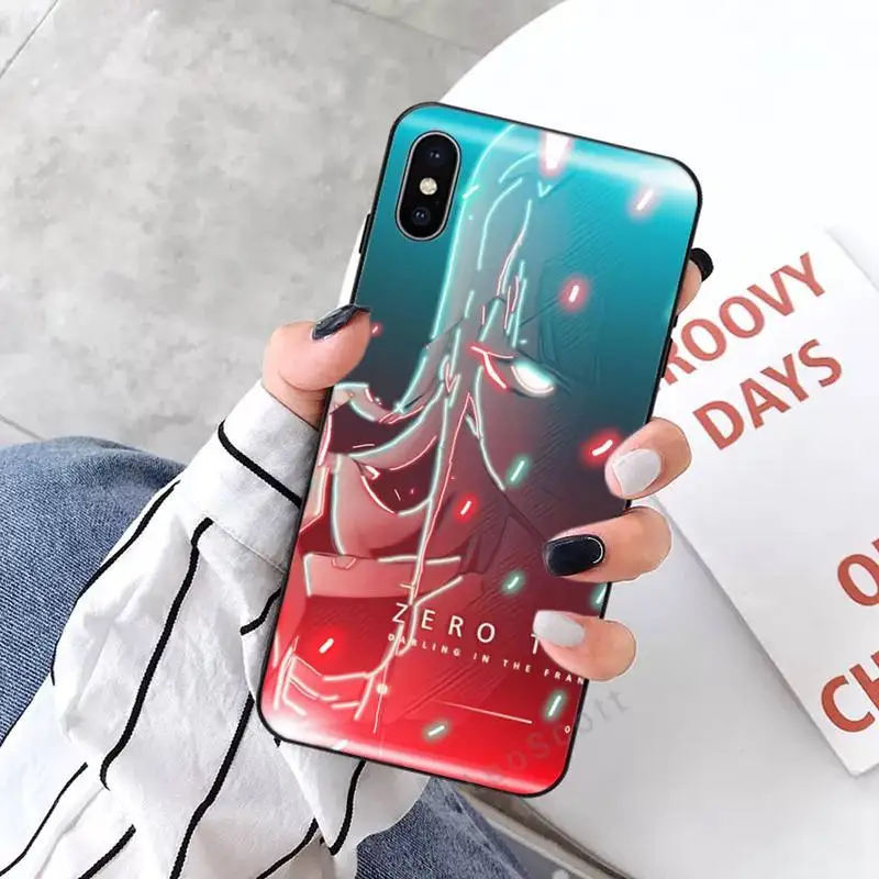 

Zero Two Darling in the FranXX Phone Cases for iPhone 11 12 mini pro XS MAX 8 7 6 6S Plus X 5S SE 2020 XR