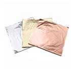 100 шт., листы золотого, Серебряного и медного листьев, листы из фольги для золочения, декора, стеклянные рамы, стены, потолки