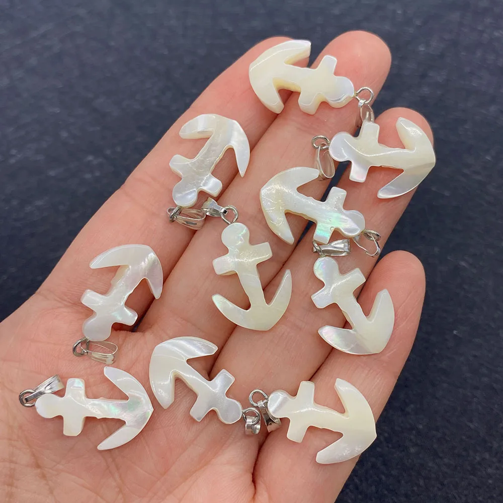 

Wholesale Multicolor Anchor Shape Pendant Natural Shells for Jewelry Making DIY Handmade Accessories Beaded Decoration Fashion