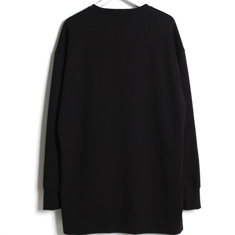 Весенняя и Осенняя мужская футболка с длинными рукавами Мужская Корейская