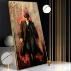 Картина на холсте с изображением Томми Шелби, художественные плакаты и принты