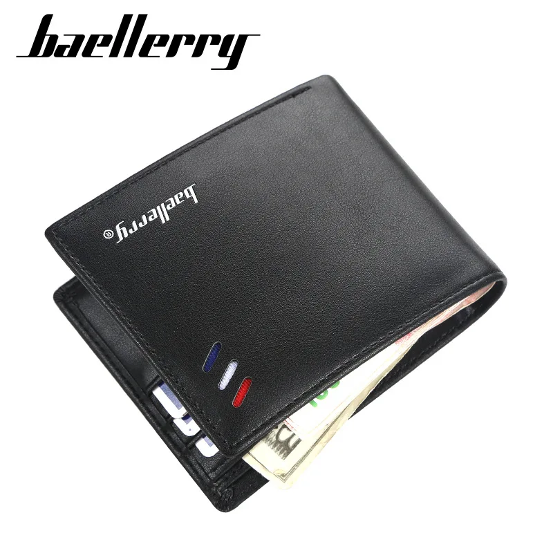 Baellerry мужской кошелек для монет короткий мульти отделение карт Горизонтальная и