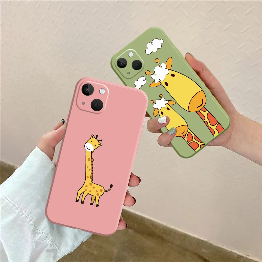 

Case for iPhone 13 12 Mini 11 Pro Max XR XS Max TPU Phone Couqe Funda Capa for iPhone 6 6S 7 8 Plus SE 2020 Cute Fawn Lion