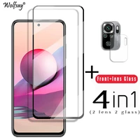 tempered glass for redmi note 10 glass for redmi note 10 10s 10t pro full cover screen protector for redmi 9t 9 9a 9c lens film