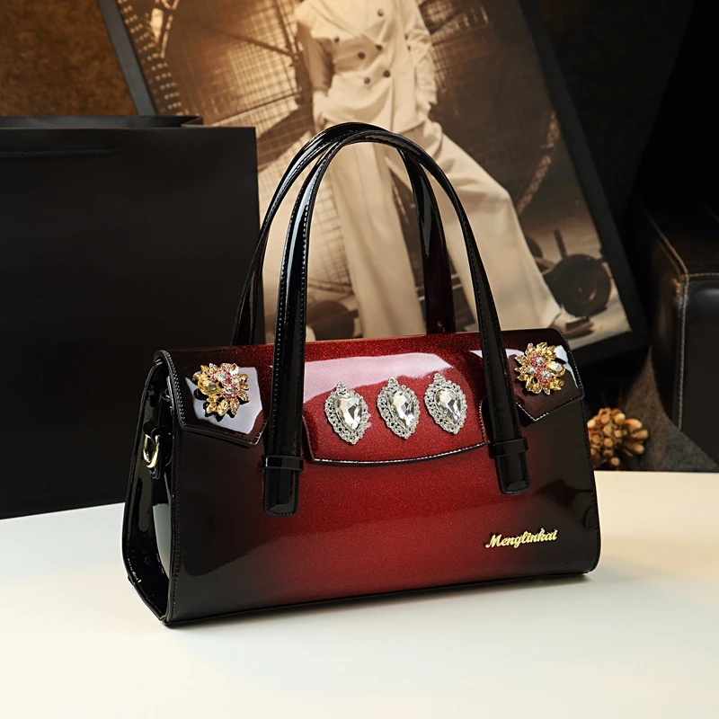 Роскошная Модная женская сумочка с бриллиантами ювелирные изделия из