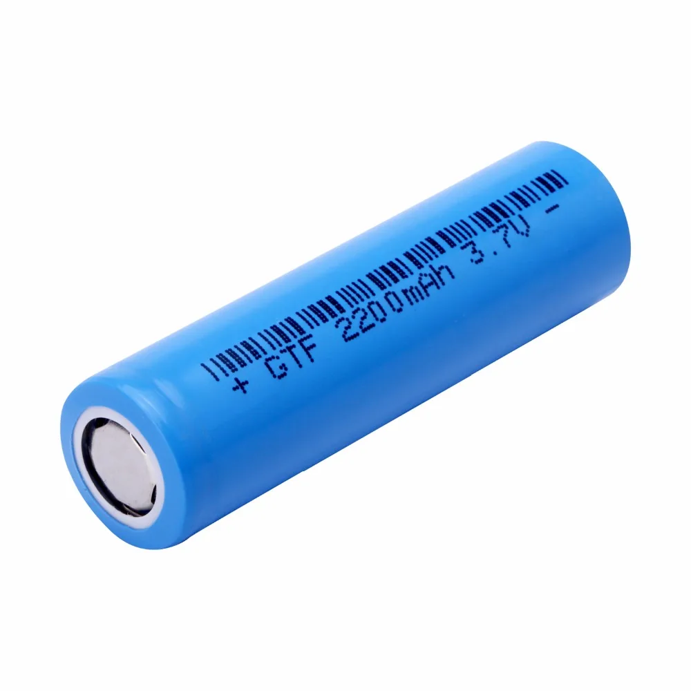 

Li-ion rechargeable battery ncr18650, gtf, 100% original, real capacity, 2200mah, 3.7v, for panasonic, flashlight, core 18650 ba
