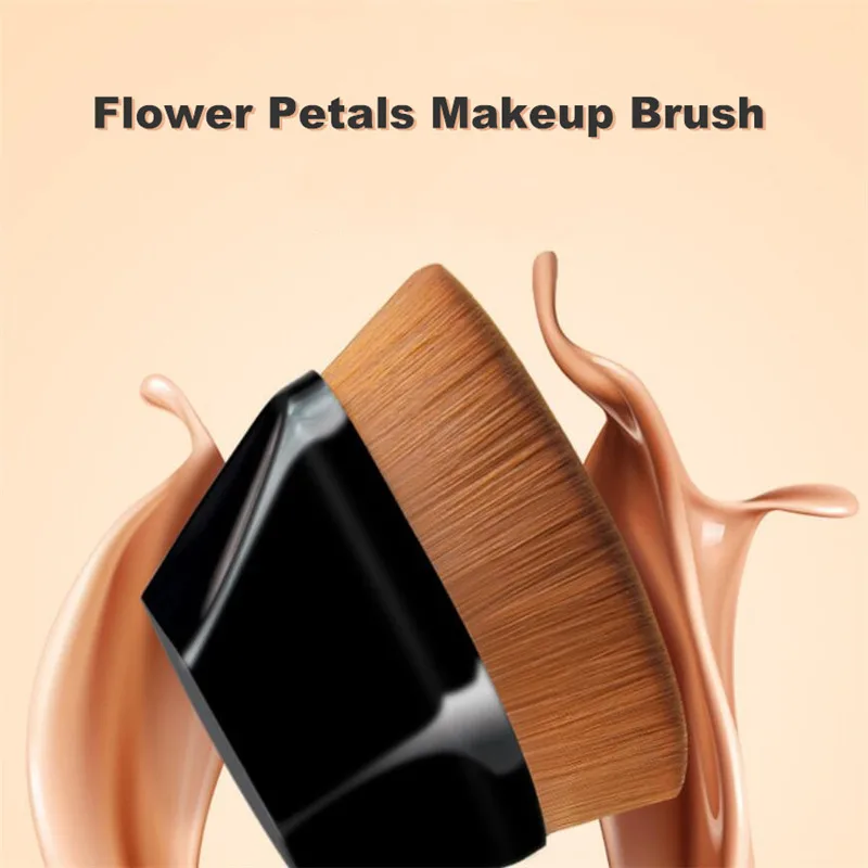 

New Foundation Brush Magic Seamless Petal Bottom Flat Brush Hexagon Shape Makeup Brushes No Trace Professional Makeup Brushes