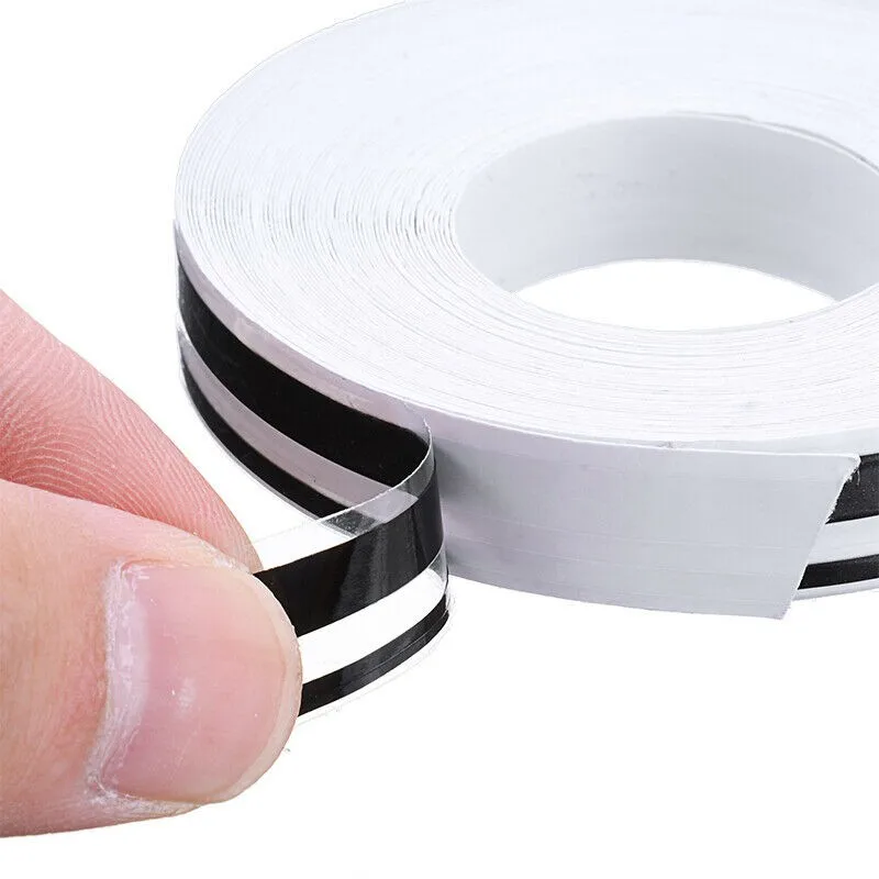 

Striping Stripe Stickers Tape Waterproof 2pcs Accessories Black Decals