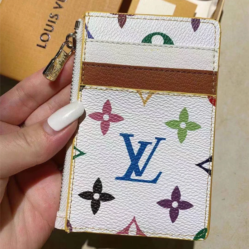 

Geometric Luxury Brand Leather Women Long Zipper Coin Purses Dog Design Wallet Female Money Credit Card Holder without box