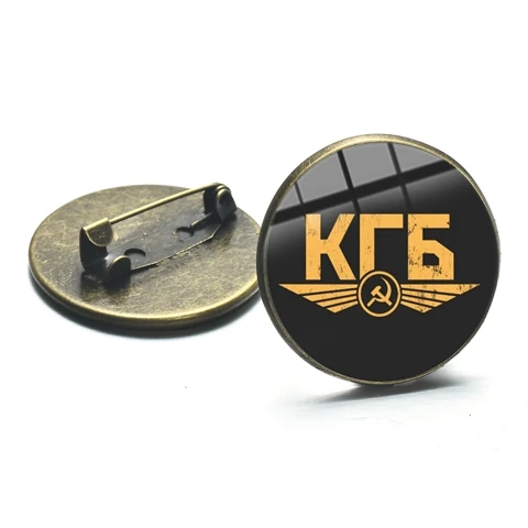 Style 9 SONGDA Hero Stalin CCCP Retro Brooch Sickle Hammer Sign Soviet Russian Army Icon Badge for Men Coat Suit Metal Pins High Quality - Окраска металла: Style 9
