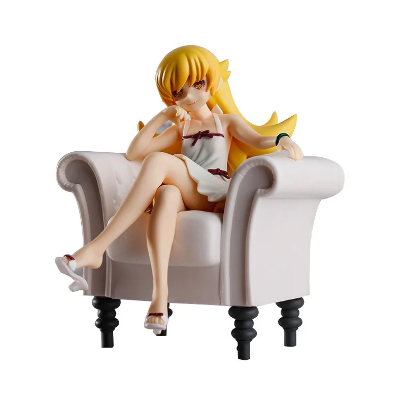 

Аниме серия рассказов 12 см Oshino Shinobu, экшн-фигурка сиденья, дивана, сидя, Коллекционная модель ПВХ, куклы, игрушки для мальчиков, подарки