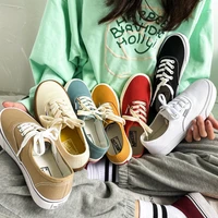 all matching pure color womens canvas shoes womens 2021 trendy casual shoes students low top breathable casual sneakers