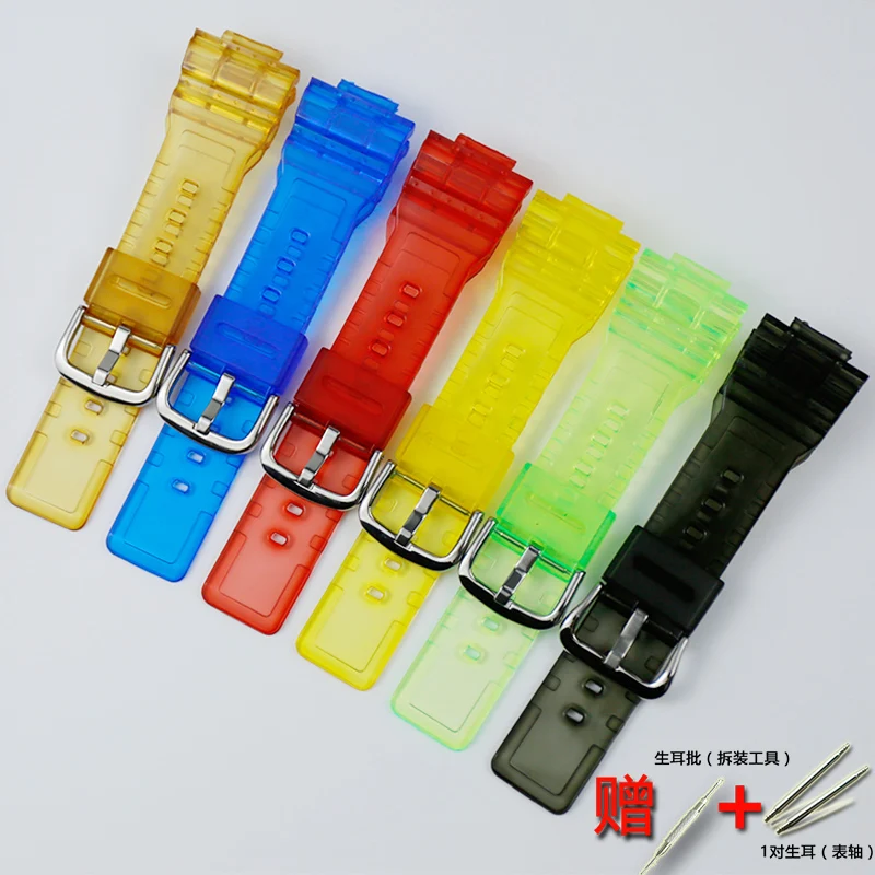 Аксессуары для часов Casio прозрачный ремешок из смолы BABY-G BA-110 111 112 120 34A пряжка 14 мм