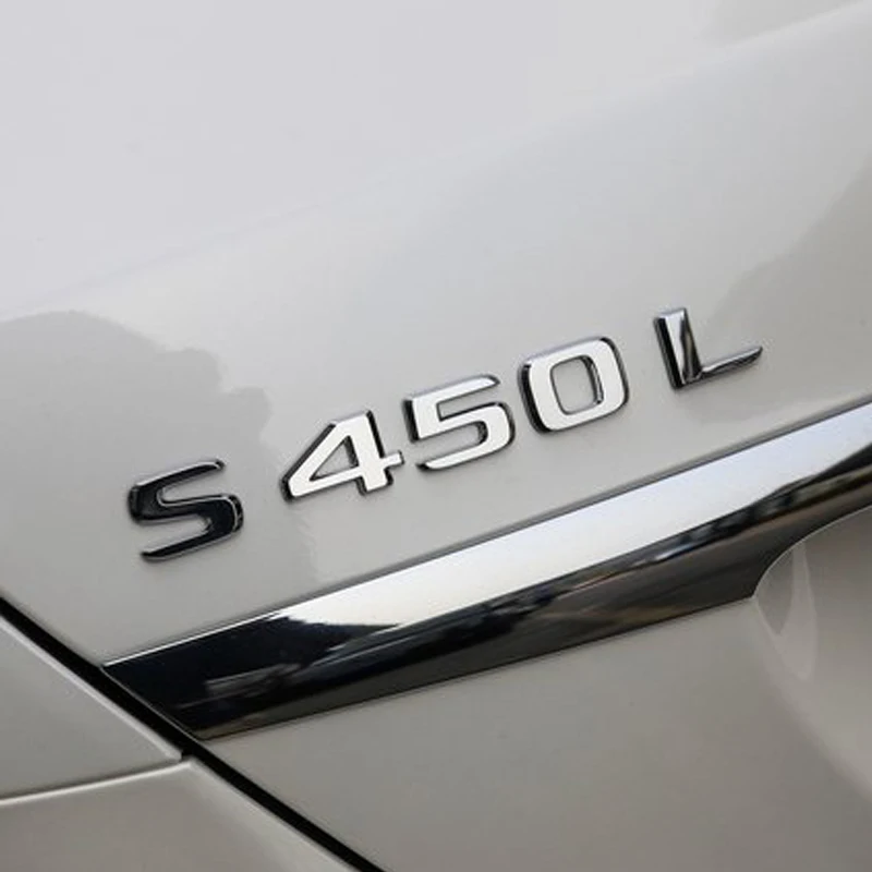 S450L Автомобильная эмблема задний стикер для AMG Mercedes Benz W169 W216 W221 C197 X204 R230 S класс