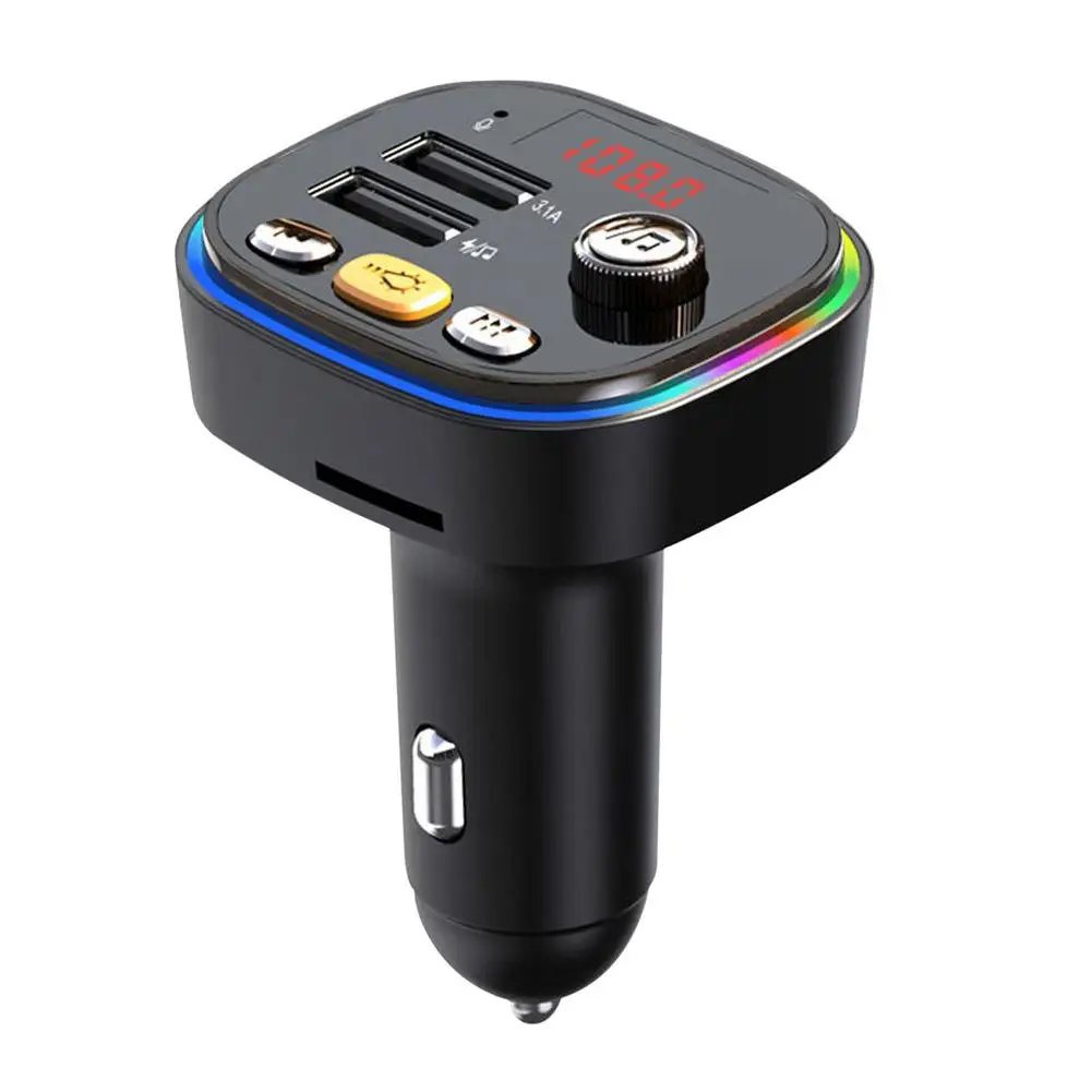 

Беспроводной FM-трансмиттер 12-24 В, автомобильный радиоадаптер, Mp3 музыкальный плеер для автомобиля, Hi-Fi беспроводной радиоадаптер, автомобил...