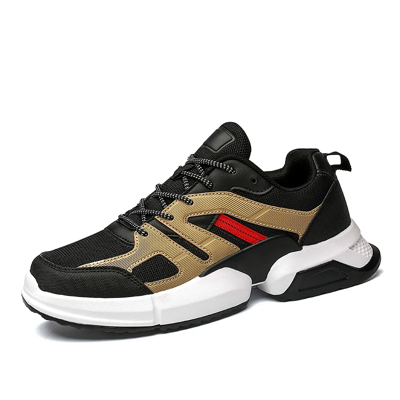 

Кроссовки мужские, черные, на плоской подошве, повседневные, дышащие, разноцветные