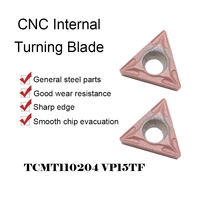 10pcs tcmt110204 vp15tf carbide insert internal turning tools tcmt 110204 milling cutter cnc metal lathe tools cutting machine