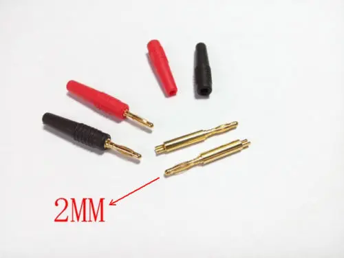 

20pcs copper Gold plated 2mm soldering Banana Plug connector New