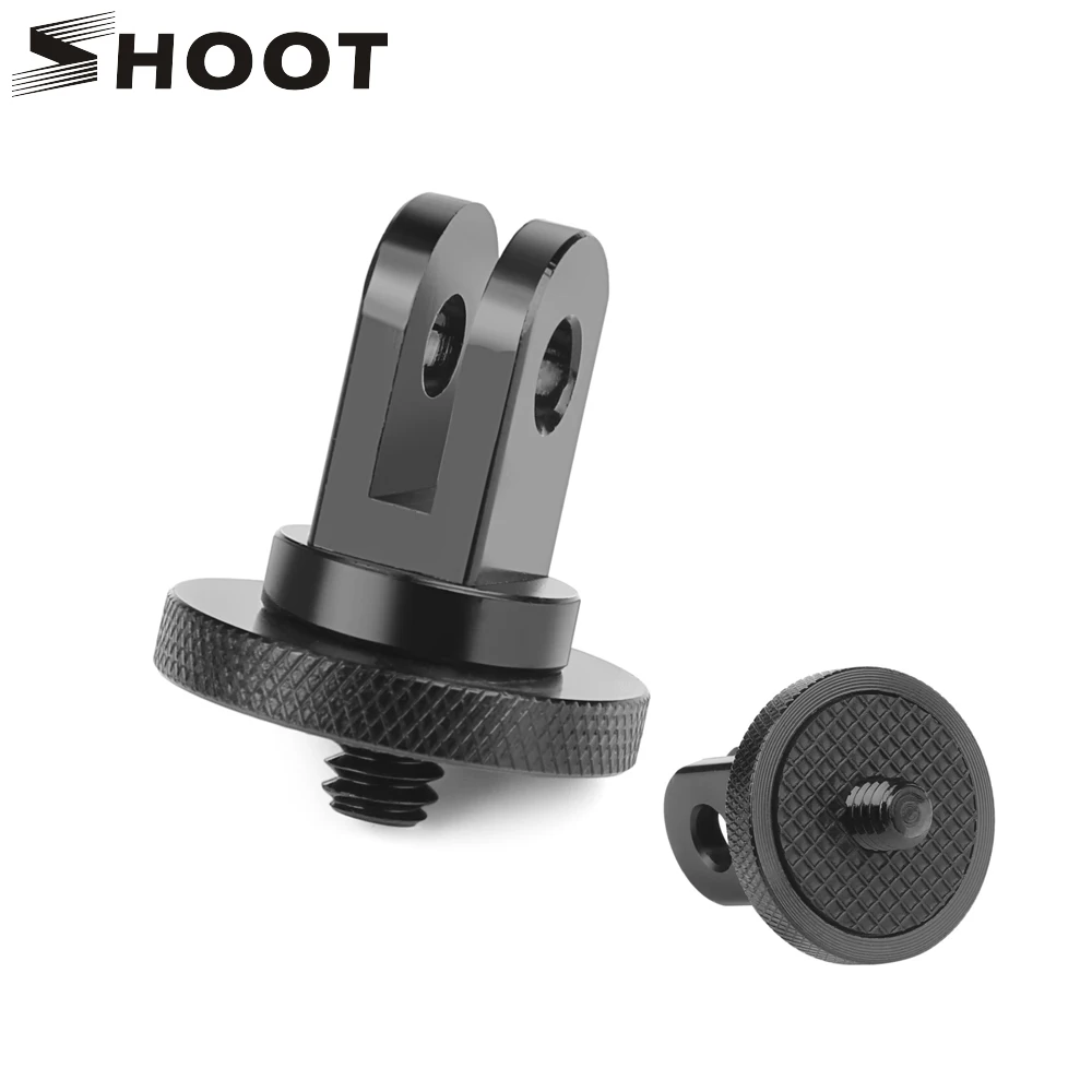 Мини-штатив SHOOT 1/4 дюйма для экшн-камеры GoPro Hero 9 7 8 6 5 Black Session Sjcam Xiaomi Yi 4K Eken H9 DJI |