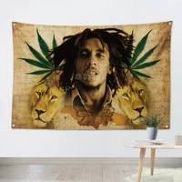bob marley pop band banner poster cloth flags wall stickers hanging paintings billiards hall studio theme bar cafe home decor