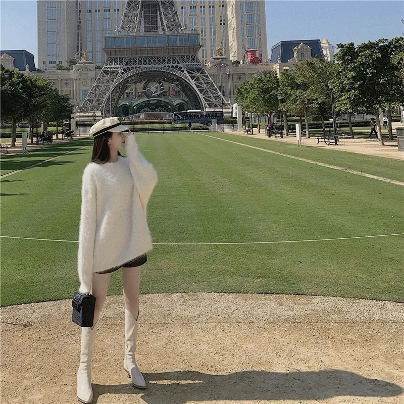 

WITHZZ Women's Autumn Winter Pullovers Tops Loose Sweater