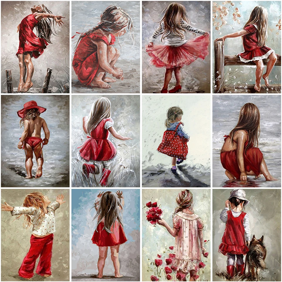 

5D DIY Diamond Painting Girl Cross Stitch Portrait Diamond Embroidery Full Square Picture Rhinestones Art Bead Home Decoration
