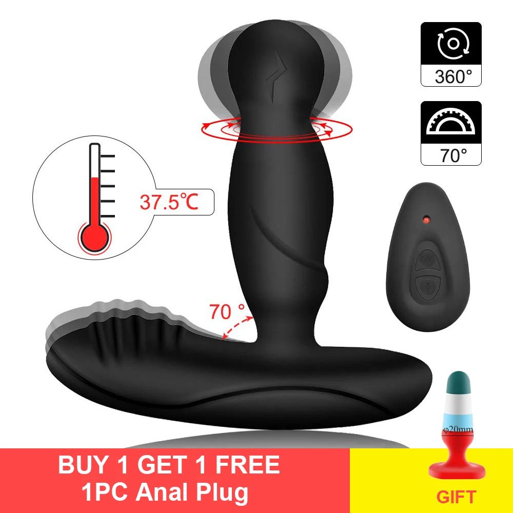 Массажер простаты вращающийся анальный вибратор взрослые секс игрушки для