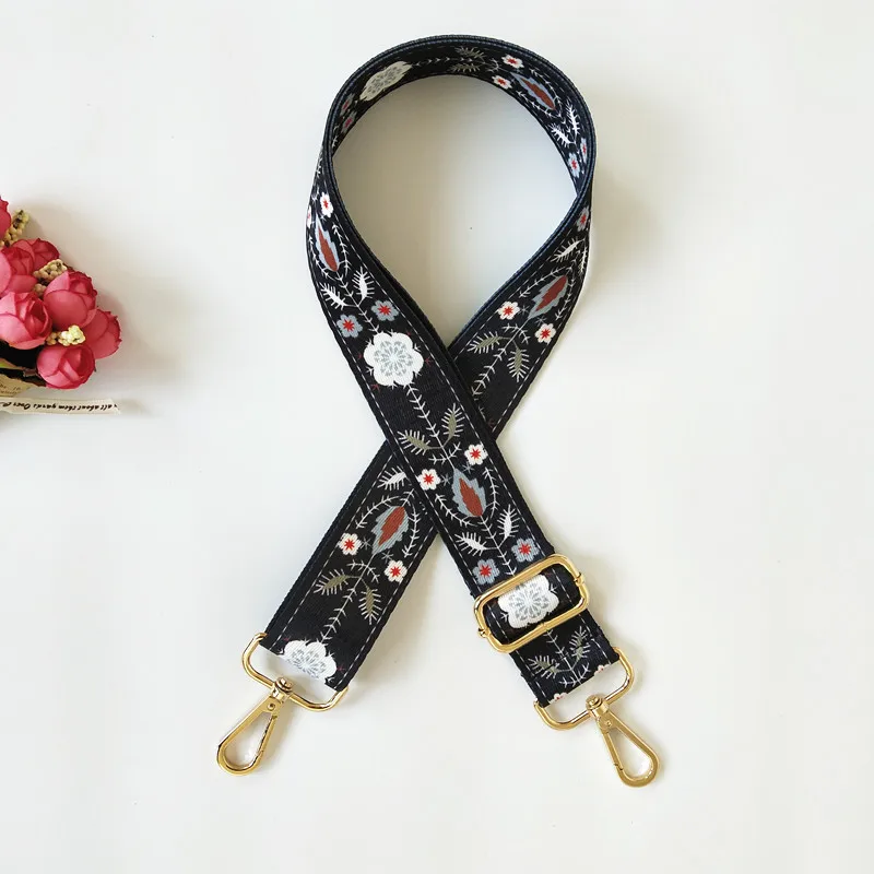 Nylon Fashion Colorful Belt Bag Strap Rainbow Flower Accessories Replacement Wide Straps For Shoulder Handbag Crossbody Bags | Багаж и