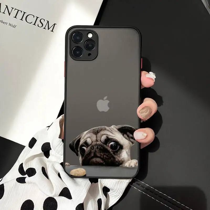 

French Bulldog Cute Funny high quality Phone Cases matte transparent For iphone 7 8 11 12 plus mini x xs xr pro max cover