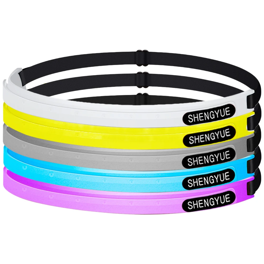 5 шт. Нескользящая силиконовая спортивная повязка на голову для мужчин и женщин