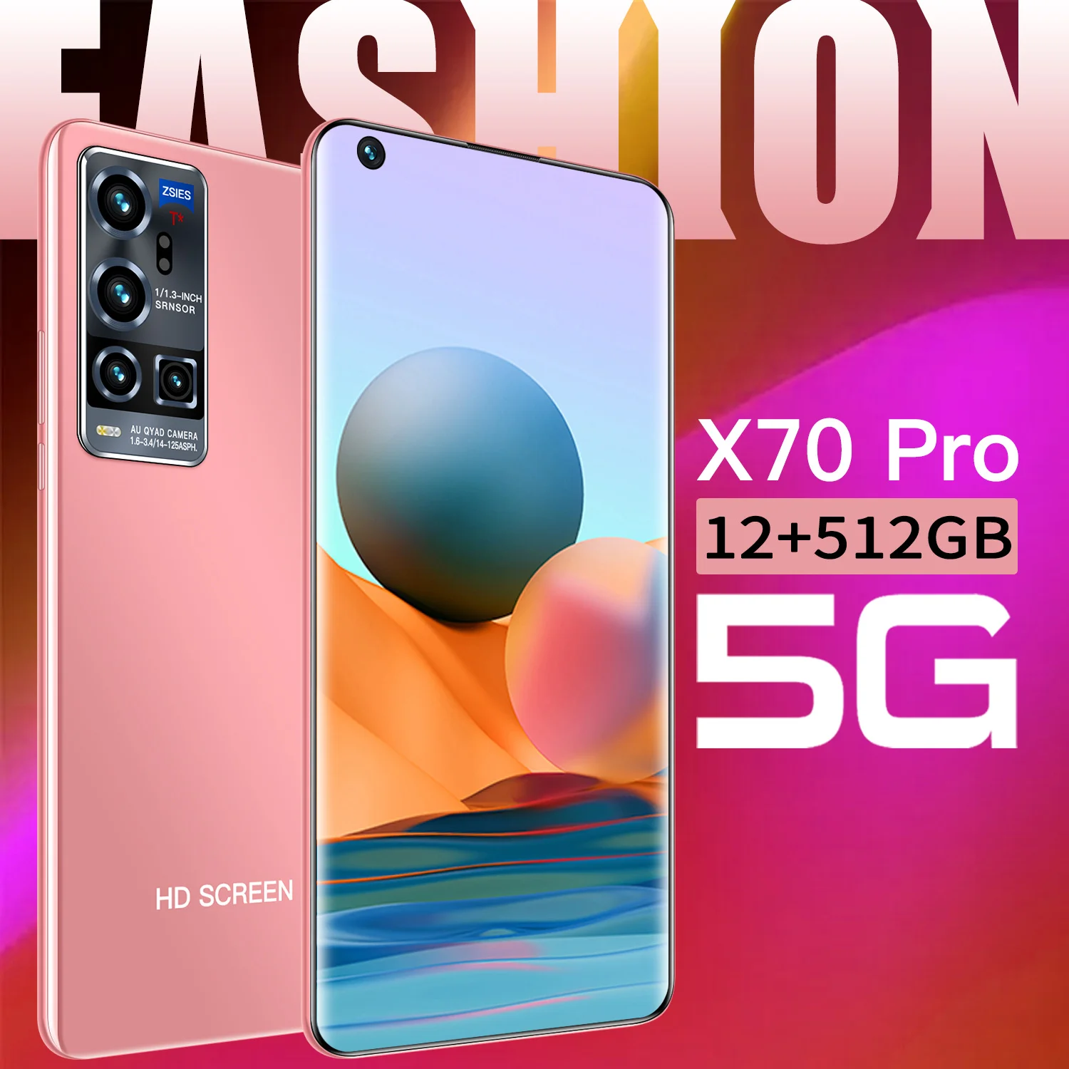

Global Version X70Pro 7.5Inch Smartphone 12+512GB 10core 5600mAh Battery Android10.0 Cellphone Face Unlock Network Mobile Phone