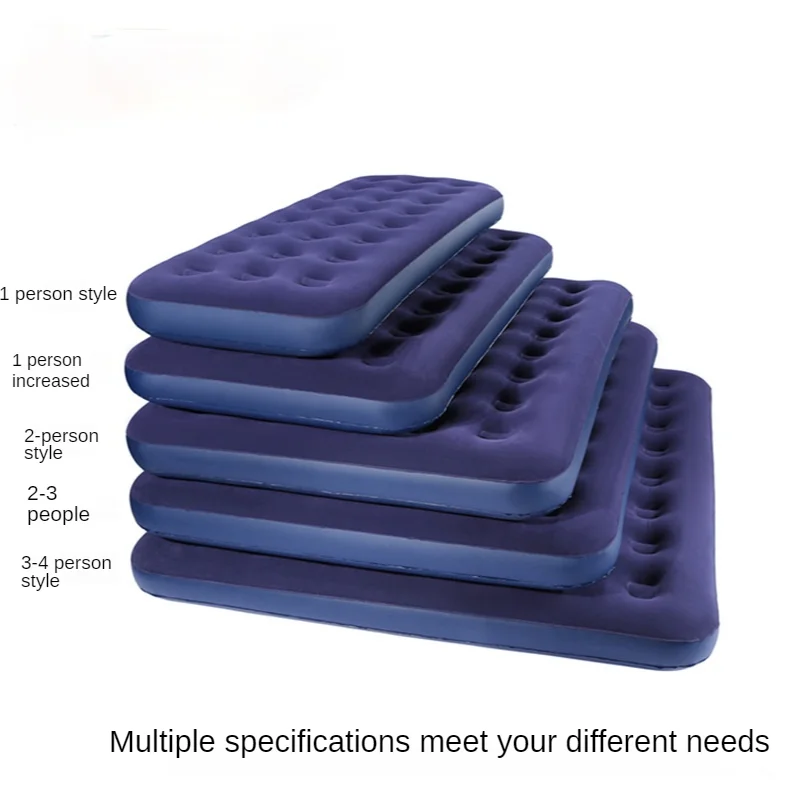 

Dark Blue Flocking, Comfortable, Breathable, Explosion-Proof and Moisture-Proof Double Outdoor Honeycomb Inflatable Mattress