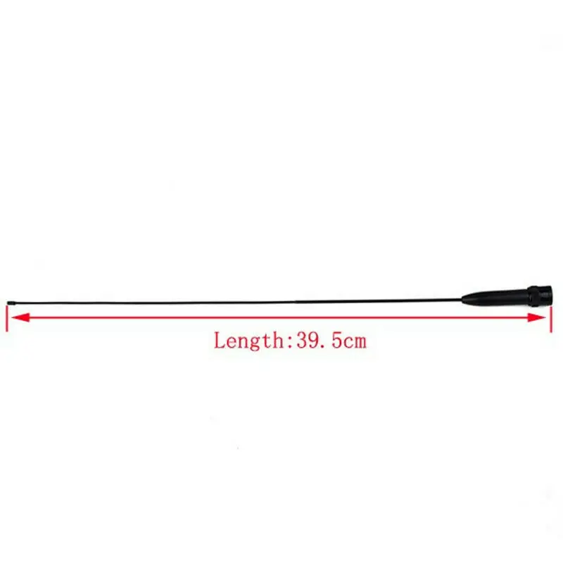 

Black Walkie-Talkie Radio 10W 39.5cm Antenna BNC Dual Band VHF UHF Accessories