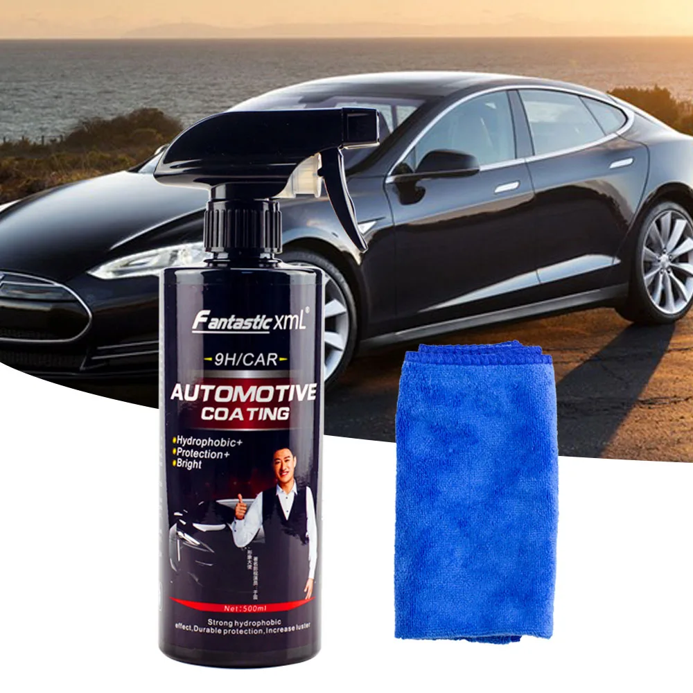 

500ML Automotive Ceramic Coating Nano Glass Plated Crystal Liquid Hydrophobic Coating Car Polish Clean spray Paint Agent