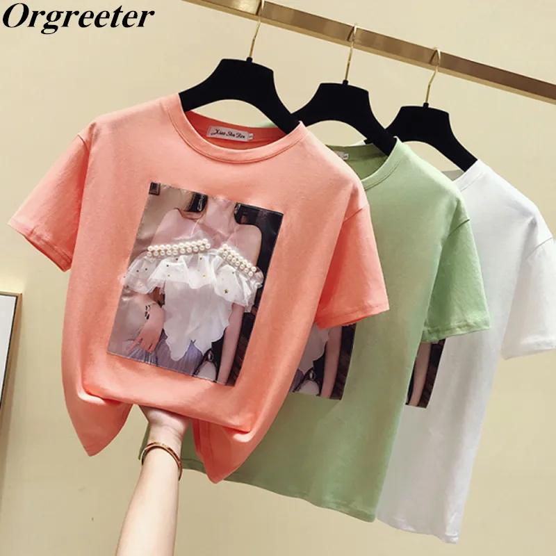 Женская футболка без бретелек с аппликацией гофрированная отделка расшитая