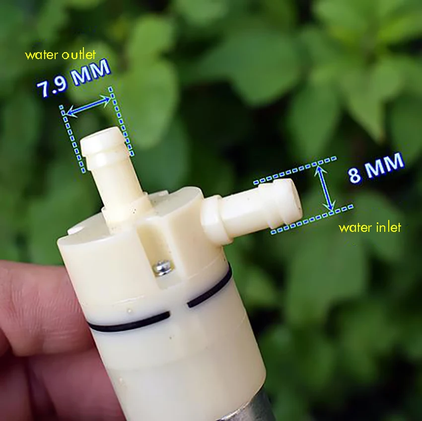 Мини водяной насос Мощный 370 мембранный DC6V-12V самовсасывающий вакуумный для